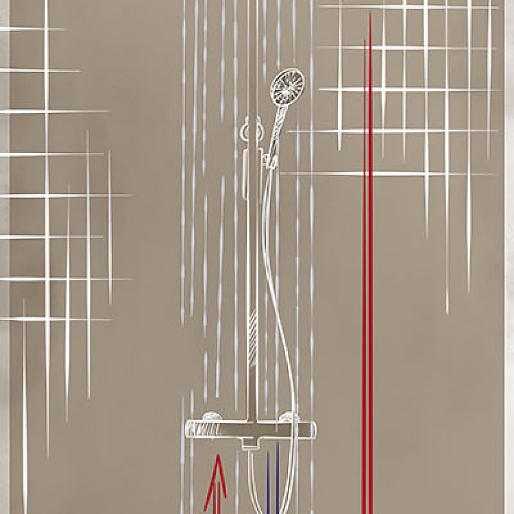 Wärmerückgewinnung beim Duschen.