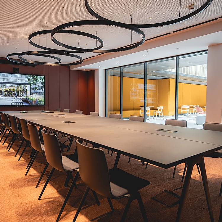 Mit dem Blick ins Atrium 