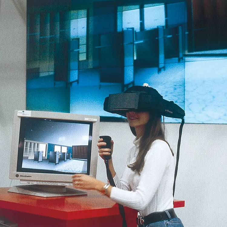 Virtual Reality in der Ausstellung 1996.