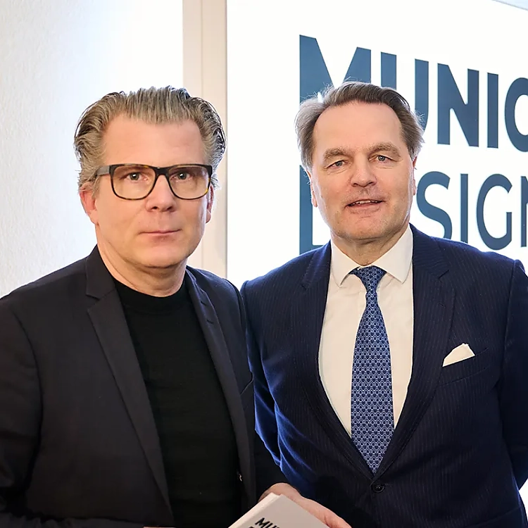 Malte Perlitz (l.) und Klaus Winkler. Fotos: Munich Design Days/Jan Schmiedel