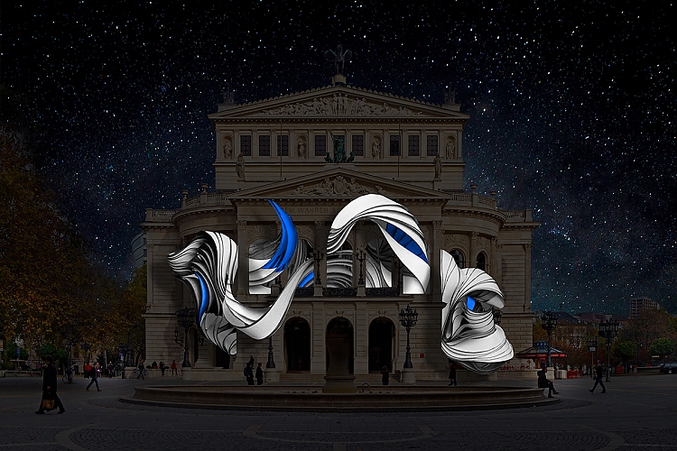 Luminale 2020 - Installation an der Alten Oper in Frankfurt am Main