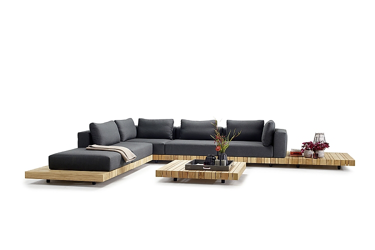 Teaklounge "Plateau" von Solpuri