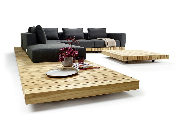 Teaklounge "Plateau" von Solpuri