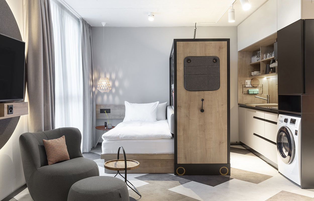 verschiebbares Wohnelement bei Stay Kooook